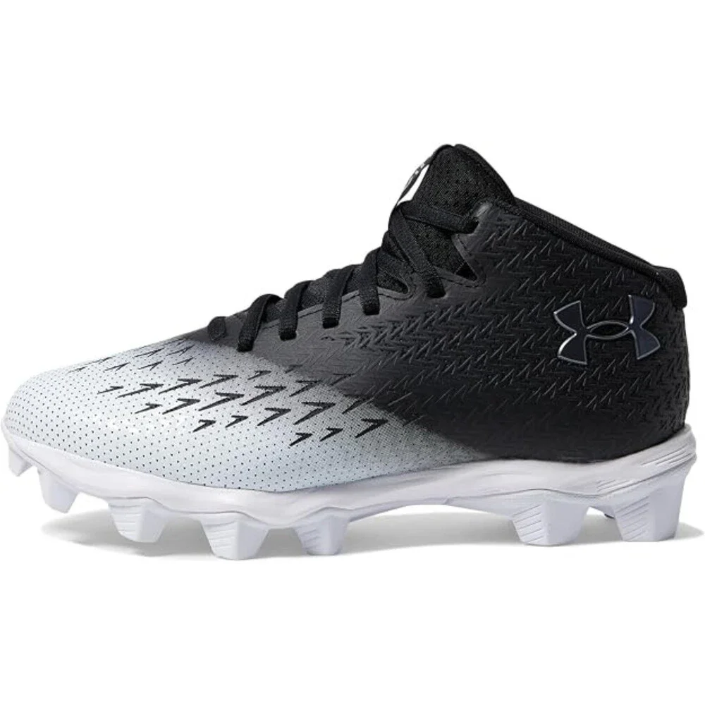 Under Armour Spotlight Franchise RM 4.0 Boys US 4 Black Football Cleats HTAT1600
